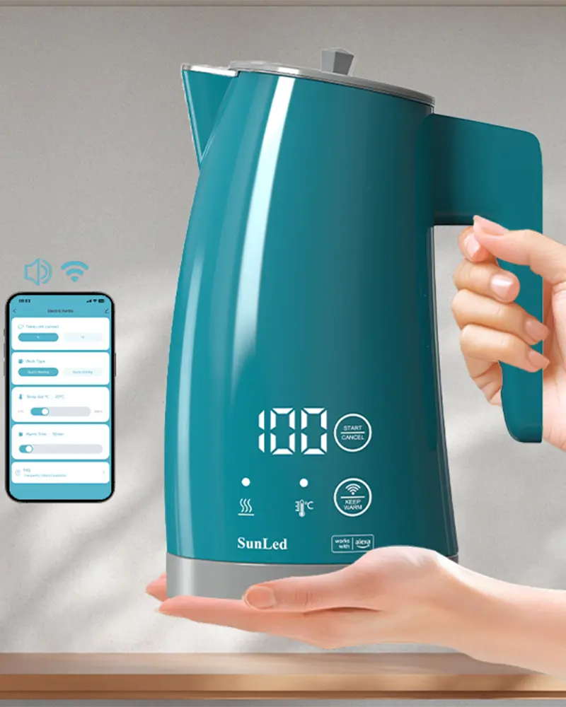 Smart Wi-Fi Electric Kettle | App-Controlled 1.25L Kettle with Temperature Control
