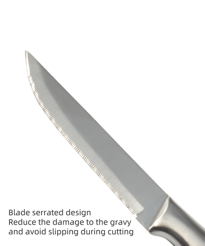 Stainless Steel Steak Knife Set | 3.5" Razor-Sharp Serrated Edge & Dishwasher Safe - Image 3