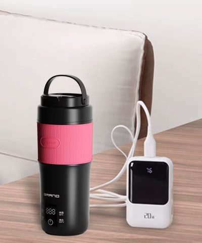 USB-C Portable Kettle, Off-White | 0.4L Travel Electric Kettle with LCD Display - Image 6
