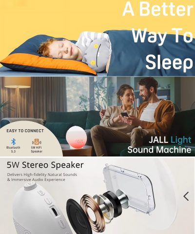 Smart Sunrise Alarm Clock with FM Radio & 7 Nature Sounds - Portable Wake-Up Light for Kids & Adults