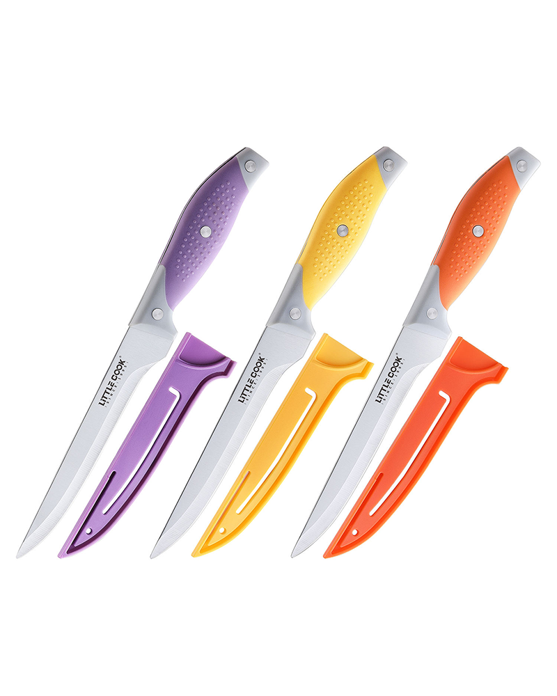 3-Piece Boning Knife Set | 6-Inch Stainless Steel Fillet Knives