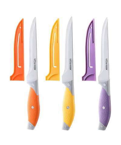 3-Piece Boning Knife Set | 6-Inch Stainless Steel Fillet Knives