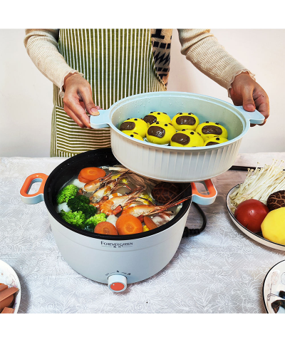 3.9L Multifunction Electric Cooker with Steamer - 1000W Stainless Steel Pot for 3-4 People - Image 4