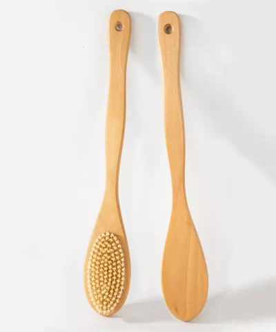 Natural Boar Bristle Body Brush - Exfoliating & Cellulite Care