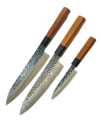 8-Inch Damascus Santoku Knife | 90Cr18MOV Steel, Olive Wood Handle