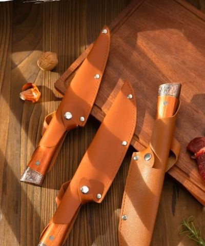 Professional Boning Knife Set | Stainless Steel Butcher Knives with Ergonomic Handles