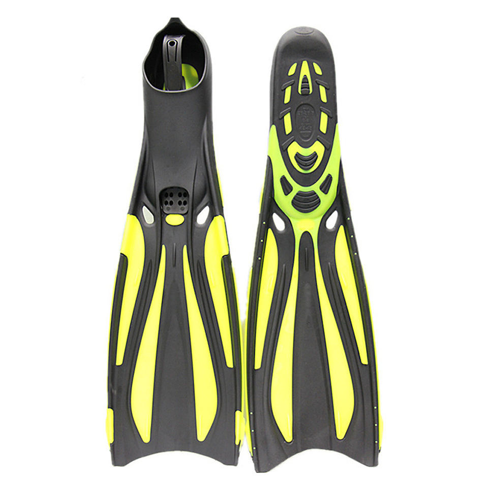 Full Foot Freediving Fins F615 | Lightweight Rubber Scuba & Snorkeling Fins for Adults
