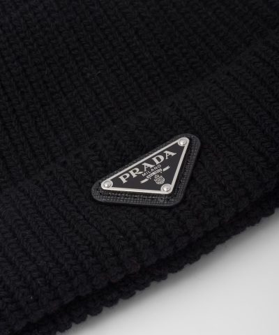 Alternative view of Prada Wool and Cashmere Beanie Hat