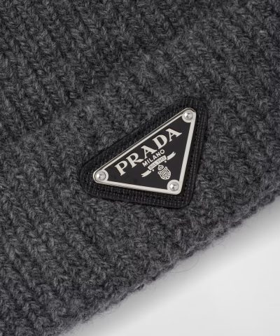 Prada Wool and Cashmere Beanie Hat - Image 5