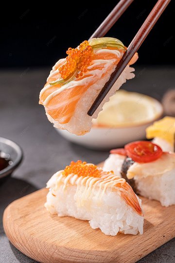 pngtree japanese sushi snack food sandwiched photography map with map image 844604
